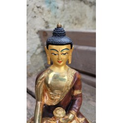 Statue de Bouddha  Shakyamuni 20cm Or ( ou Sakyamuni )