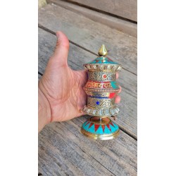 MOULIN A PRIERE TURQUOISE 15.5cm