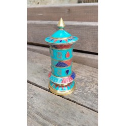 MOULIN A PRIERE Turquoise Corail 16cm