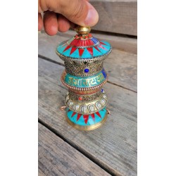 MOULIN A PRIERE TURQUOISE 15.5cm