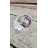 Crâne en Cristal Quartz Chamane (Lodolite)