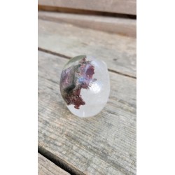 Crâne en Cristal Quartz Chamane (Lodolite)
