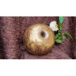 Bol Tibétain 7 métaux 1631grs Lingam gravé