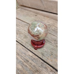 Sphère en Lodolite ou Quartz Chaman (Garden) 8cm 700grs
