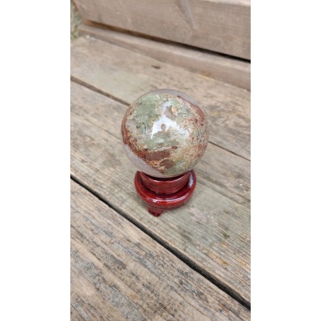 Sphère en Lodolite ou Quartz Chaman (Garden) 8cm 700grs