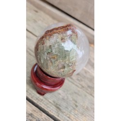 Sphère en Lodolite ou Quartz Chaman (Garden) 8cm 700grs