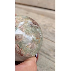 Sphère en Lodolite ou Quartz Chaman (Garden) 8cm 700grs