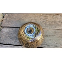 Bol Tibétain 7 métaux 1495grs Lingam gravé