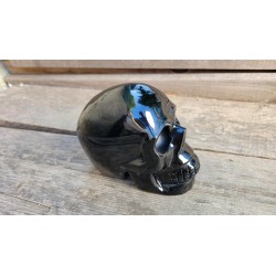 Crâne en Obsidienne noire 12.5cm 1260grs