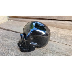 Crâne en Obsidienne noire 12.5cm 1260grs