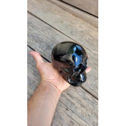 Crâne en Obsidienne noire 12.5cm 1260grs