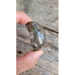 Lune en Lodolite ou Quartz Chaman (Garden) 50mm 41grs
