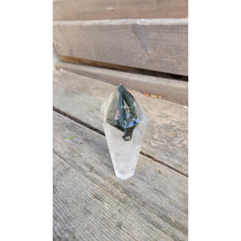 Pointe en Lodolite ou Quartz Chamane (Garden) 108mm 234grs
