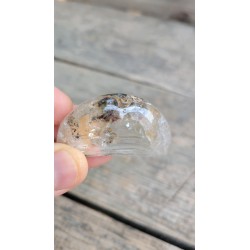 Lune en Lodolite ou Quartz Chamane (Garden) 50mm 44grs
