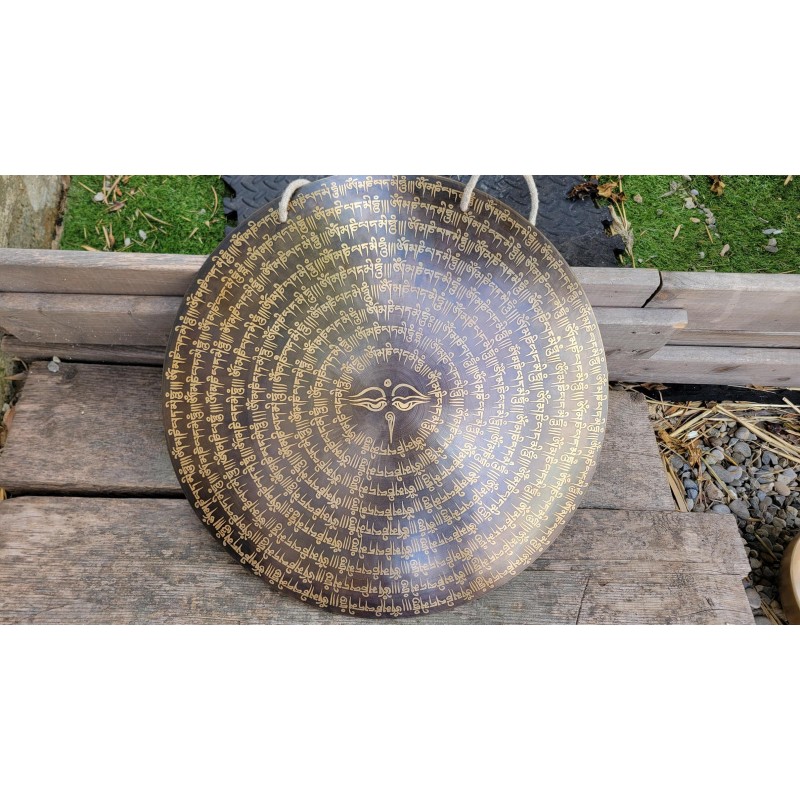 Gong Tibétain 7 métaux 2105grs 42.5cm