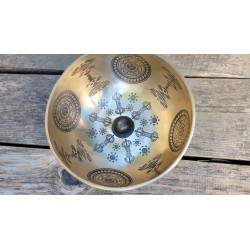 Bol Tibétain 7 métaux 1158grs Lingam gravé