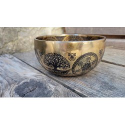 Bol tibétain gravé Métatron 627grs