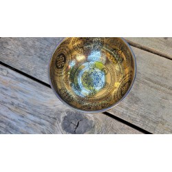 Bol tibétain gravé Métatron 627grs