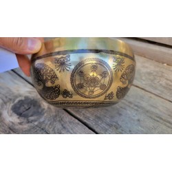 Bol tibétain gravé Métatron 702grs