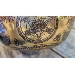 Bol tibétain gravé Métatron 702grs