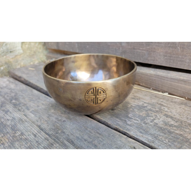 Bol Tibétain 7 métaux 590grs Blue Full Moon