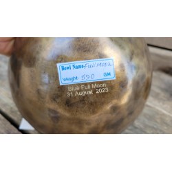 Bol Tibétain 7 métaux 590grs Blue Full Moon