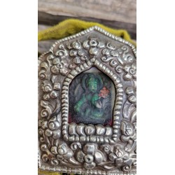 Reliquaire Tibétain Gao ou Ghau cuivre 7.5cm