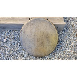 Gong Antique Indien 7 métaux 40cm 1550grs