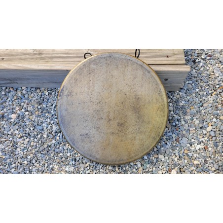 Gong Antique Indien 7 métaux 40cm 1550grs