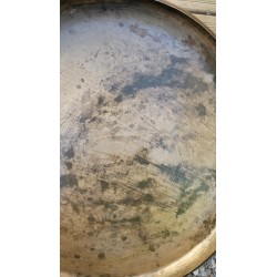 Gong Antique Indien 7 métaux 40cm 1550grs