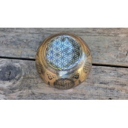 Bol Tibétain 7 métaux 512grs Tara verte