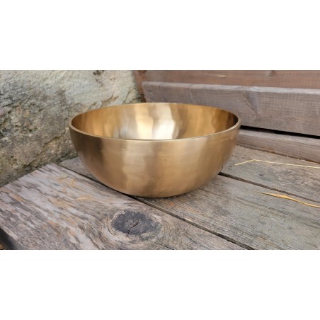 Bol chantant Tibétain 7 métaux 2050grs Bol chantant Tibétain 7 métaux 2050grs