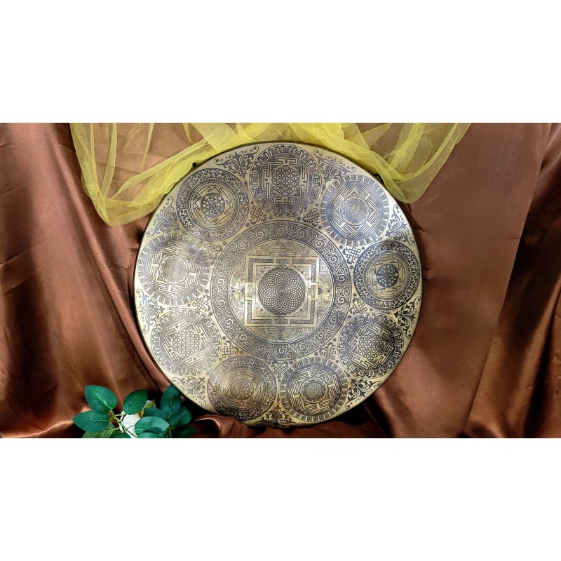 Gong tibétain 7 métaux 50cm 2950grs