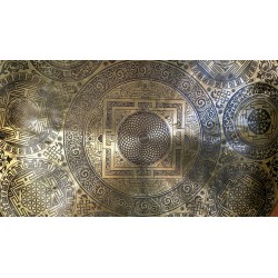 Gong tibétain 7 métaux 50cm 2950grs