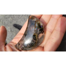 Bol Tibétain chantant 7 métaux 465grs Full Moon + Pierre chamane