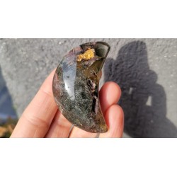 Bol Tibétain chantant 7 métaux 465grs Full Moon + Pierre chamane