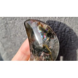 Bol Tibétain chantant 7 métaux 465grs Full Moon + Pierre chamane