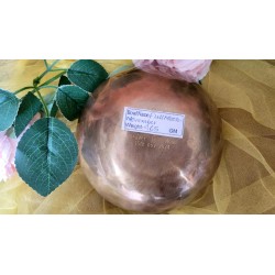 Bol Tibétain chantant 7 métaux 465grs Full Moon + Pierre chamane