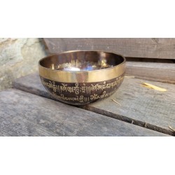 Bol chantant Tibétain 7 métaux 645grs