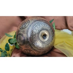 Bol Tibétain 7 métaux 1287grs Lingam gravé