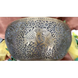 Bol chantant Tibétain 7 métaux 2075grs rare