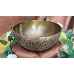 Bol chantant Tibétain 7 métaux 2075grs rare