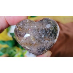 Coeur en Lodolite ou Quartz Chaman (Garden) 51mm 69grs