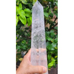 Pointe obelisque polie Cristal de Roche 2430grs 30.5cm