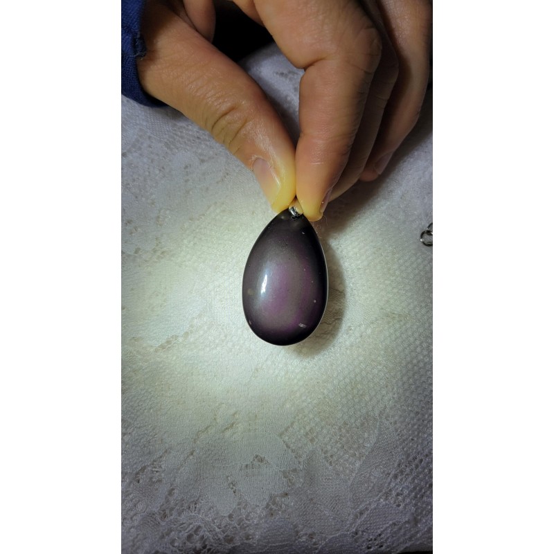 Pendentif Obsidienne Oeil celeste
