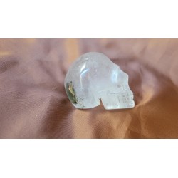 Crâne en Cristal Quartz Chamane (Lodolite) 204grs 6.9cm