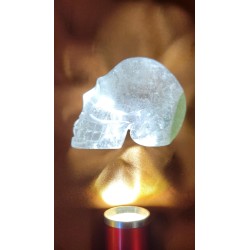 Crâne en Cristal Quartz Chamane (Lodolite) 204grs 6.9cm