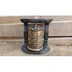 MOULIN A PRIERE SUR SOCLE 16cm