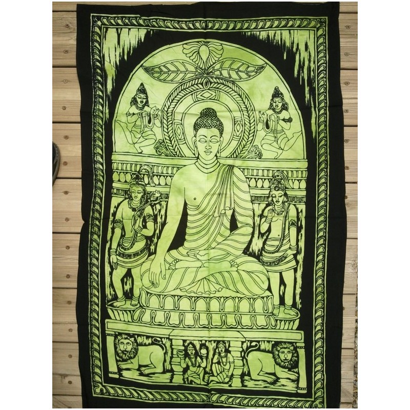Batik coton Bouddha Shakyamuni 110x70cm