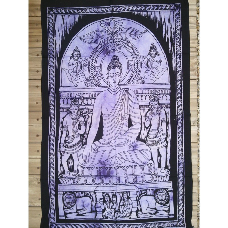 Batik coton Bouddha Shakyamuni 110x70cm
